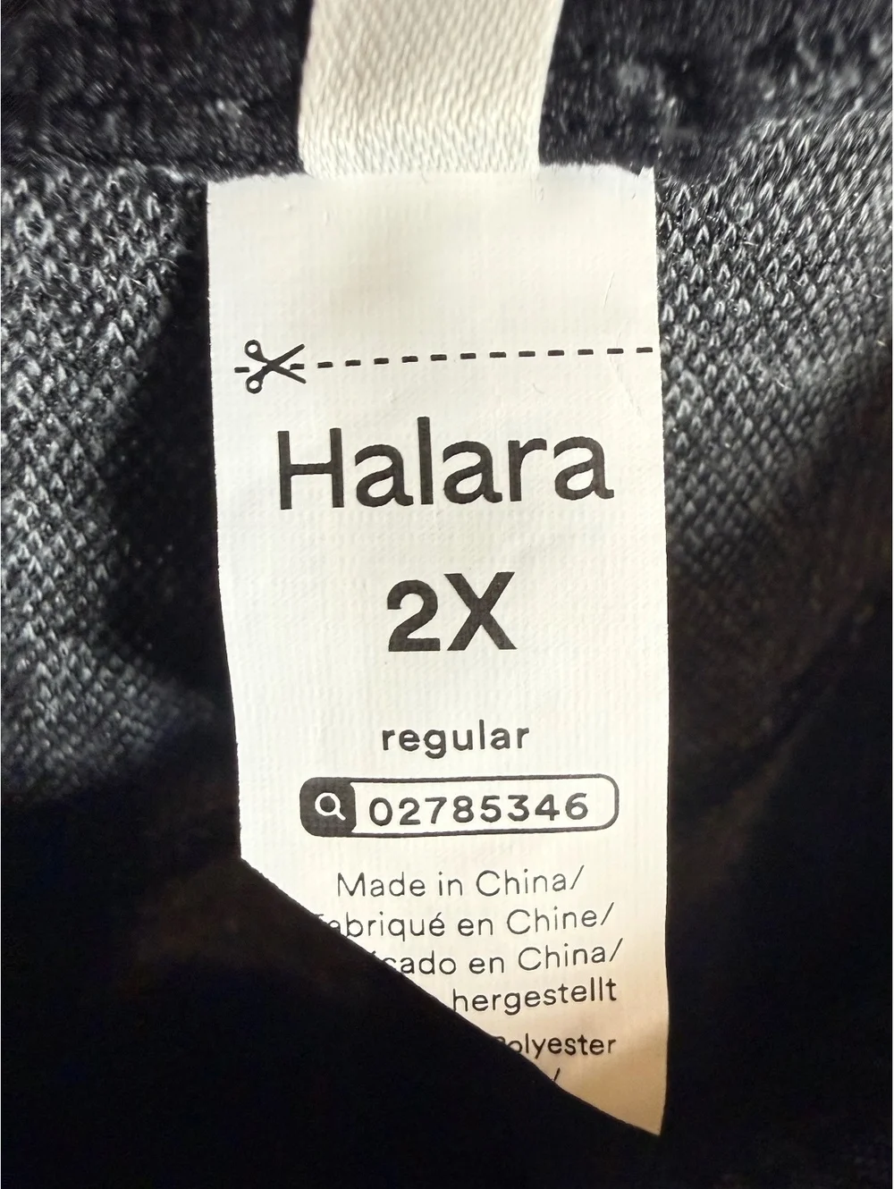 Halara Flex High Waisted Houndstooth Plaid Skinny Pants Charcoal Black Size 2X